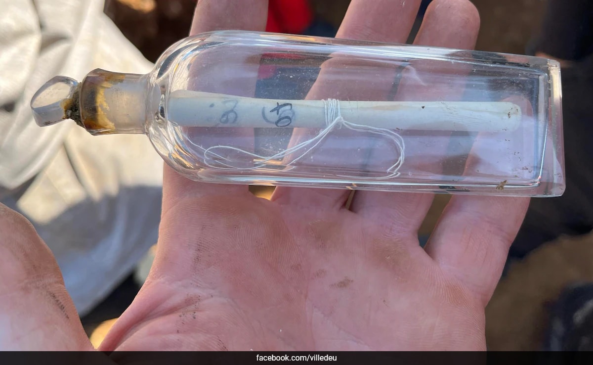 Glass Bottle With 200-Year-Old Message Found At French Archaeological Site