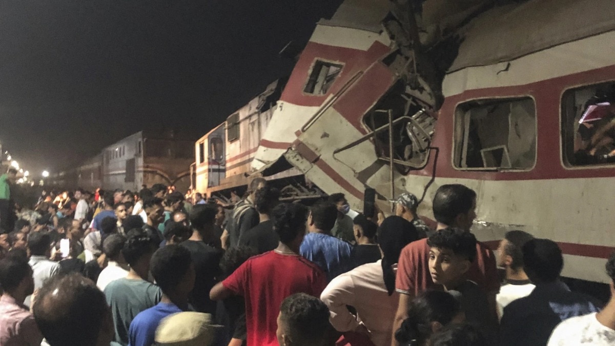 At least three killed, 29 injured as passenger trains collide in Egypt