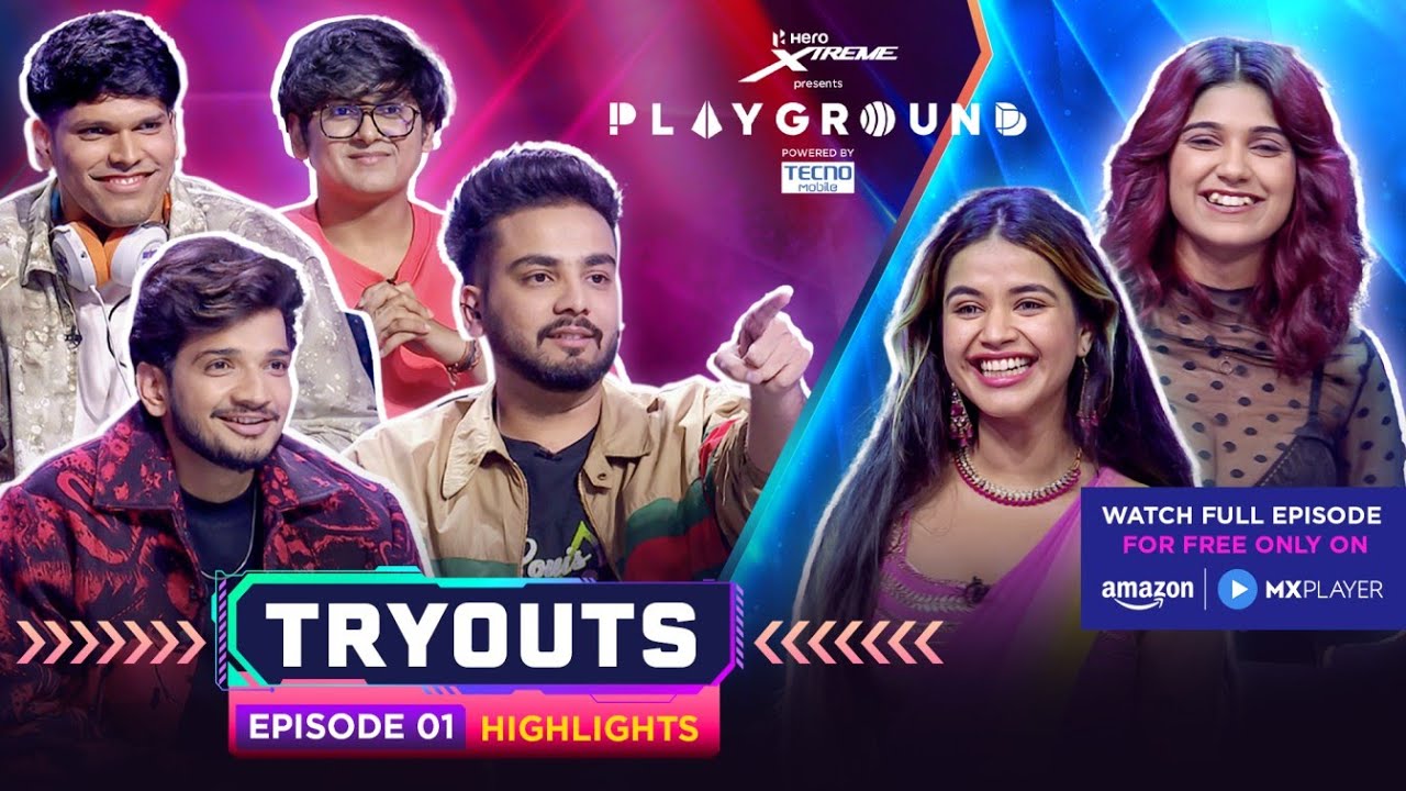 Playground 4 Tryouts | EP 1 Highlights | Elvish Yadav, Munawar, Mythpat Mortal | @AmazonMXPlayer