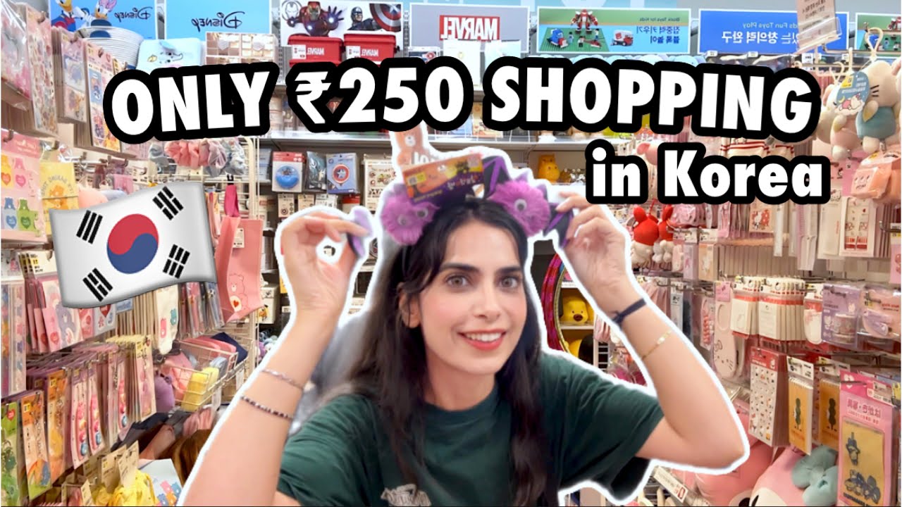 ONLY 250 RUPEES Daiso Shopping in Korea 🛍️