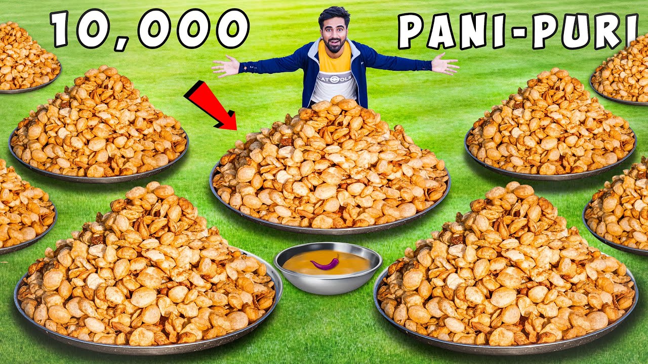 We Made 10,000 Pani Puri At Once – पानी पुरी का ठेला लगाओ और लाखों कमाओ 🤑