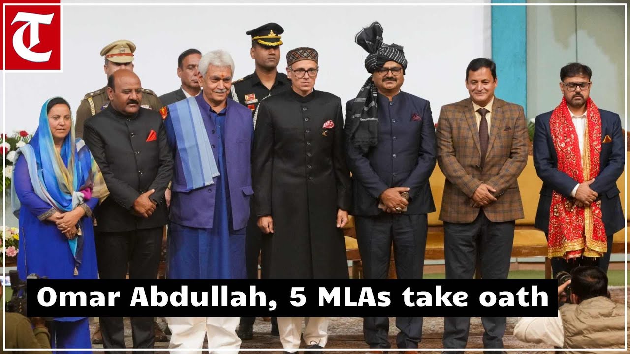 Omar Abdullah, 5 MLAs take oath; no ally Congress in cabinet berth