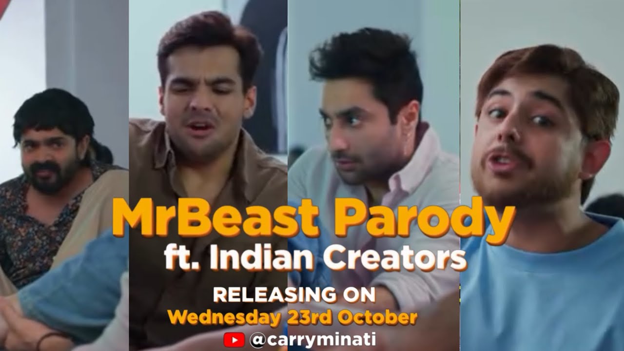 MrBeast Parody ft. indian Creators, Carryminati, Harsh beniwal, BB ki vines, Ashish Chanchalani