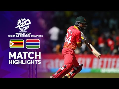 Zimbabwe hit T20I record 344 vs Gambia | Highlights | Men’s T20WC Sub-Regional Africa Qualifier B