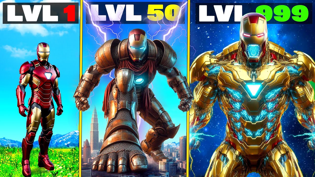 Level 1 IRON MAN to Level 1,000,000,000 IRON MAN in GTA 5