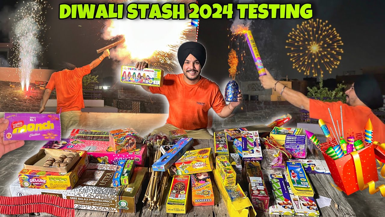 Diwali Stash 2024 Testing 😱 Rocket , SkyShot , Cock Brand , Sonny , Bullet , Bijli Bumb , Chakhri