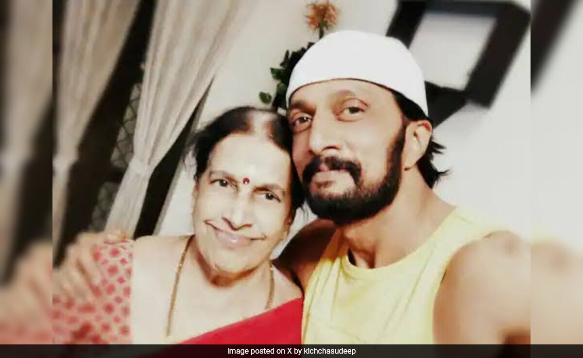 Kichcha Sudeep's Tribute To Mother Saroja Sanjeev: "The Most Precious Pearl Of My Life Is Gone"