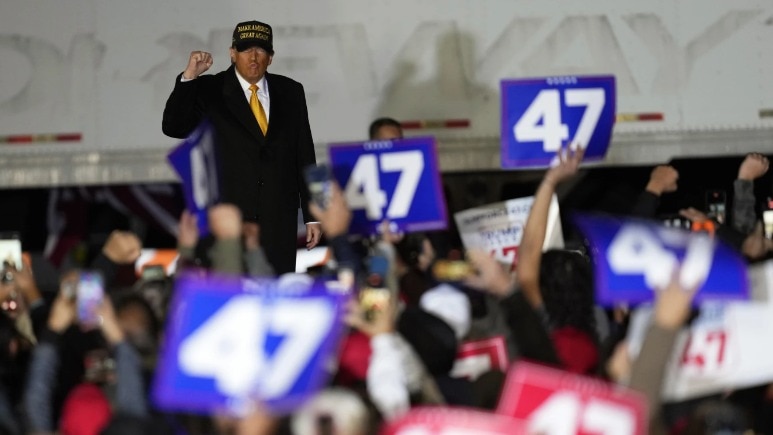 Donald Trump leaves supporters waiting at Michigan rally as he attends Joe Rogan podcast