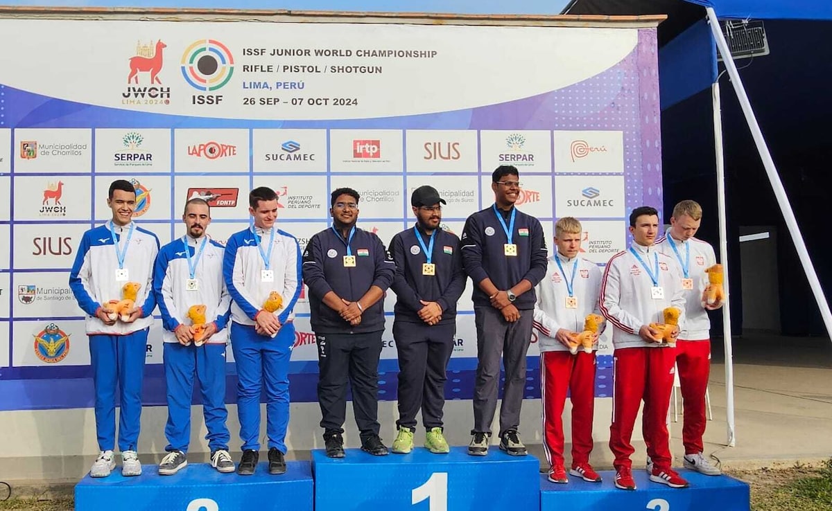 India Trio Wins Men's Team Gold In Junior Shooting World Championship