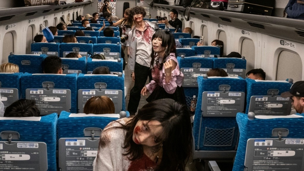 Japan ‘zombie’ train haunts passengers ahead of Halloween