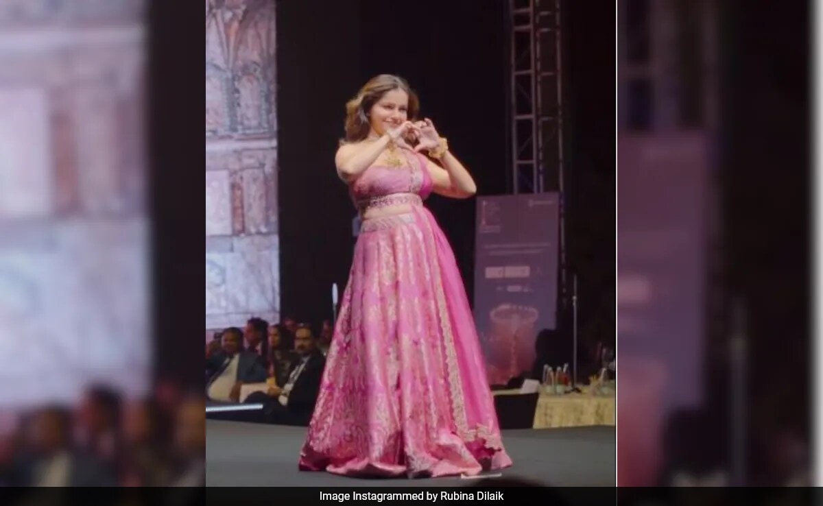 Watch: Rubina Dilaik Stumbled In High Heels On Ramp. Did She Slay?