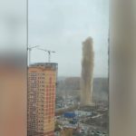 Footage shows ‘fountain’ of sewage shooting as high as apartment in Moscow