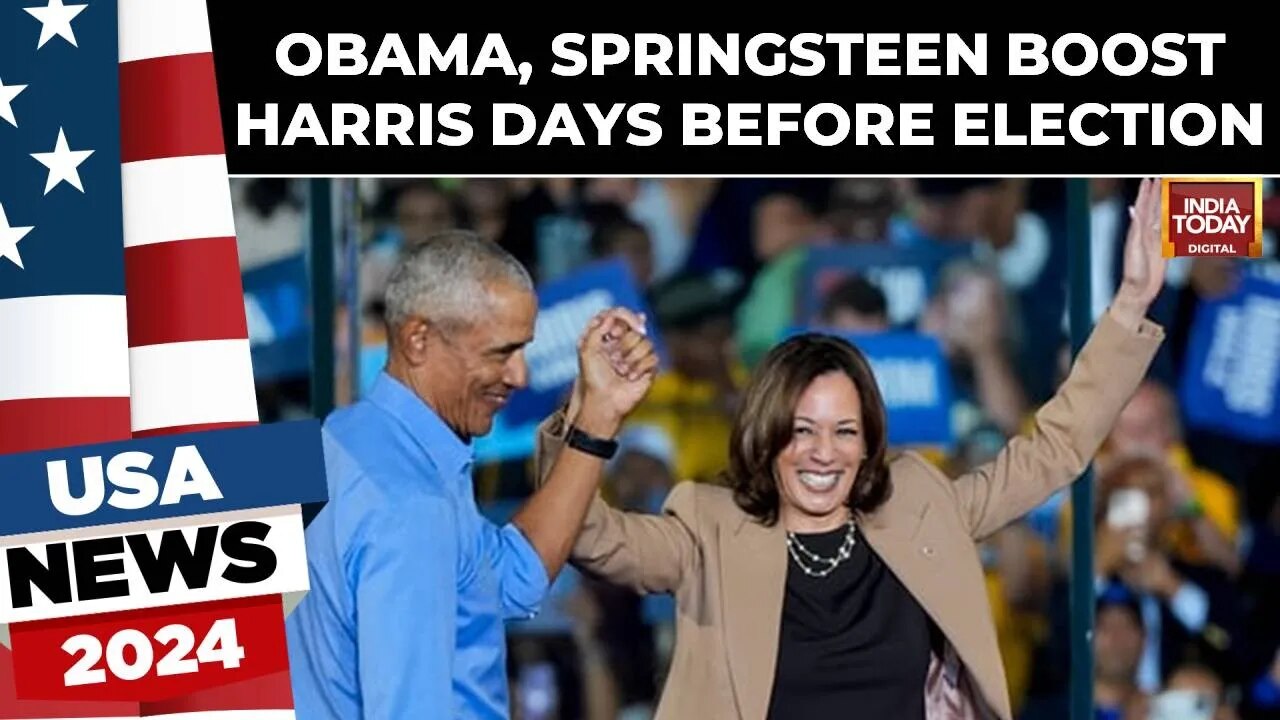 Obama and Springsteen support Harris days before election