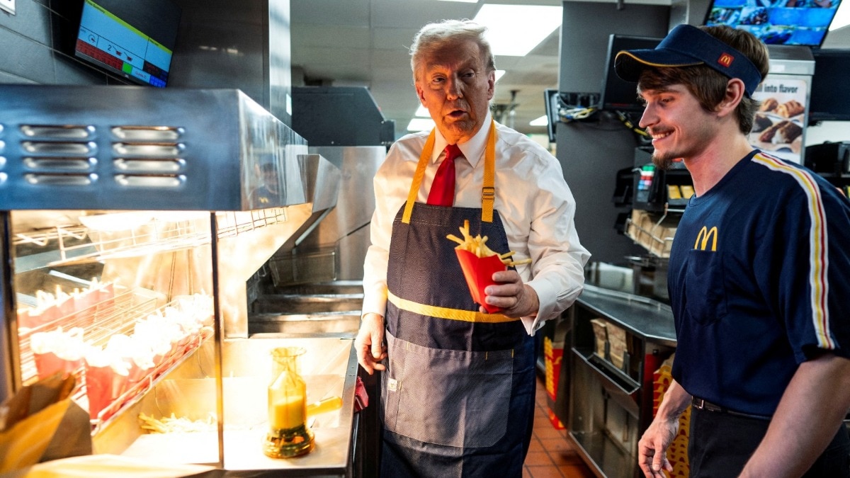 McDonald’s stresses electoral neutrality after Donald Trump serves fries: We are golden