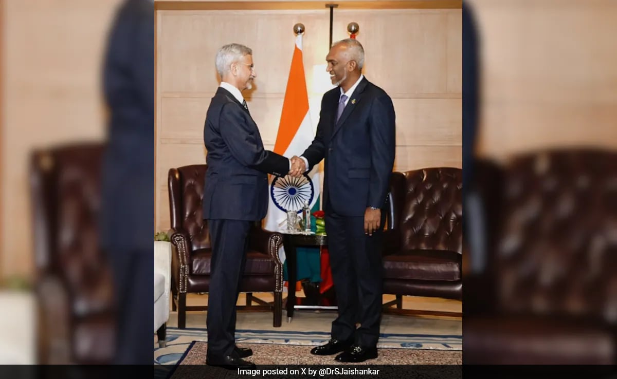 "Appreciate His Commitment To…": S Jaishankar Meets Maldives President