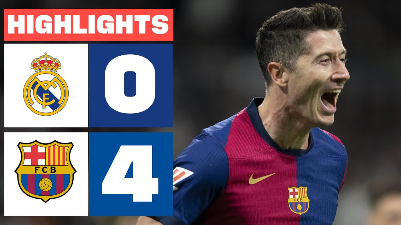 REAL MADRID 0 – 4 FC BARCELONA | RESUMEN LALIGA EA SPORTS