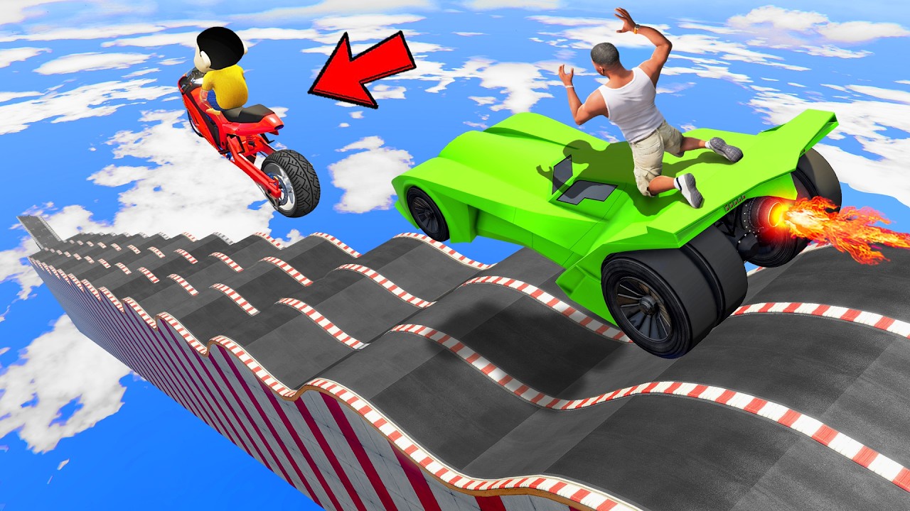 SHINCHAN AND FRANKLIN TRIED THE EPIC BUMPY ROAD PARKOUR CHALLENGE GTA 5