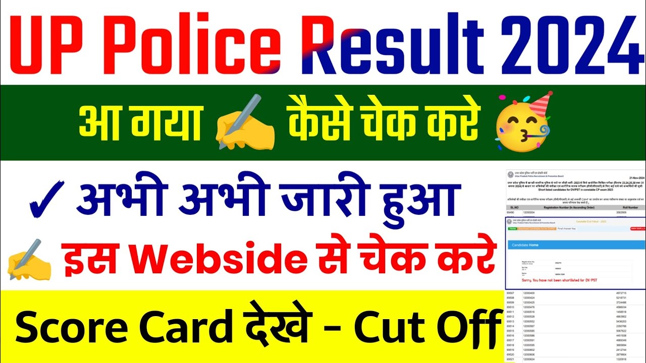 UP Police Result 2024 Kaise Dekhe | UPP Result 2024 Kaise Check kare | HOW to Check UP Police Result