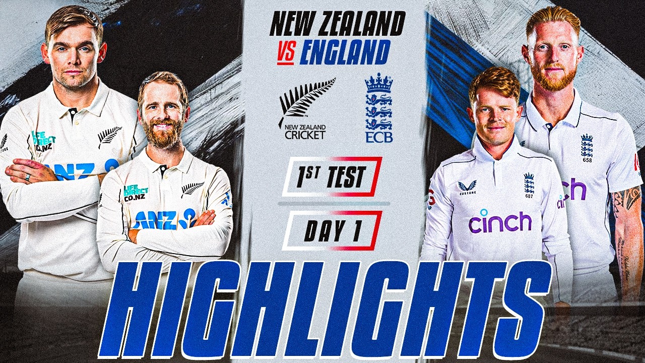 1st Test Day 1 | Highlights | England Tour Of New Zealand | 28th November 2024