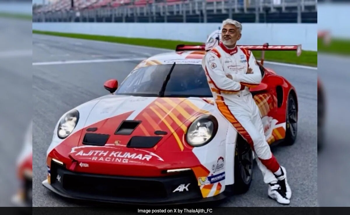 Crazy Viral: Ajith Kumar Poses with His Race Car At Barcelona F1 Circuit. See Pics