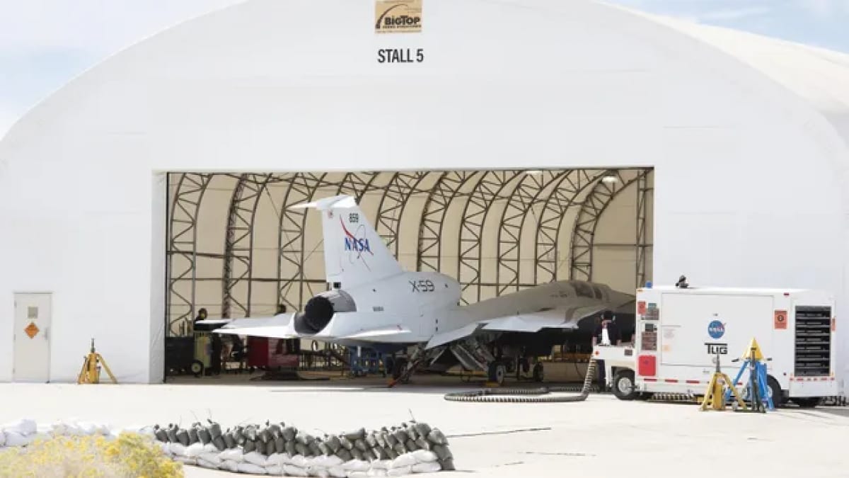 NASA's X-59 Supersonic Jet Completes Initial Engine Tests, First Flight Approaching