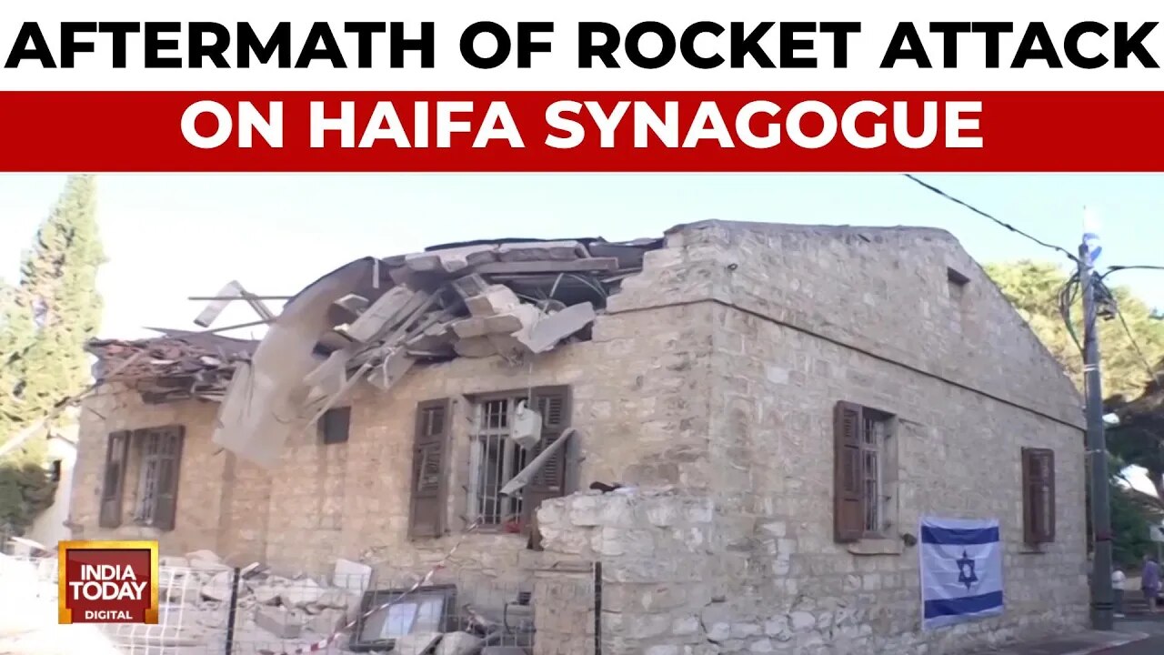 Hezbollah fires rockets damaging Haifa synagogue