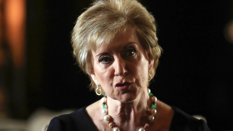 Linda McMahon, former WWE co founder, is Donald Trump US education secretary pick