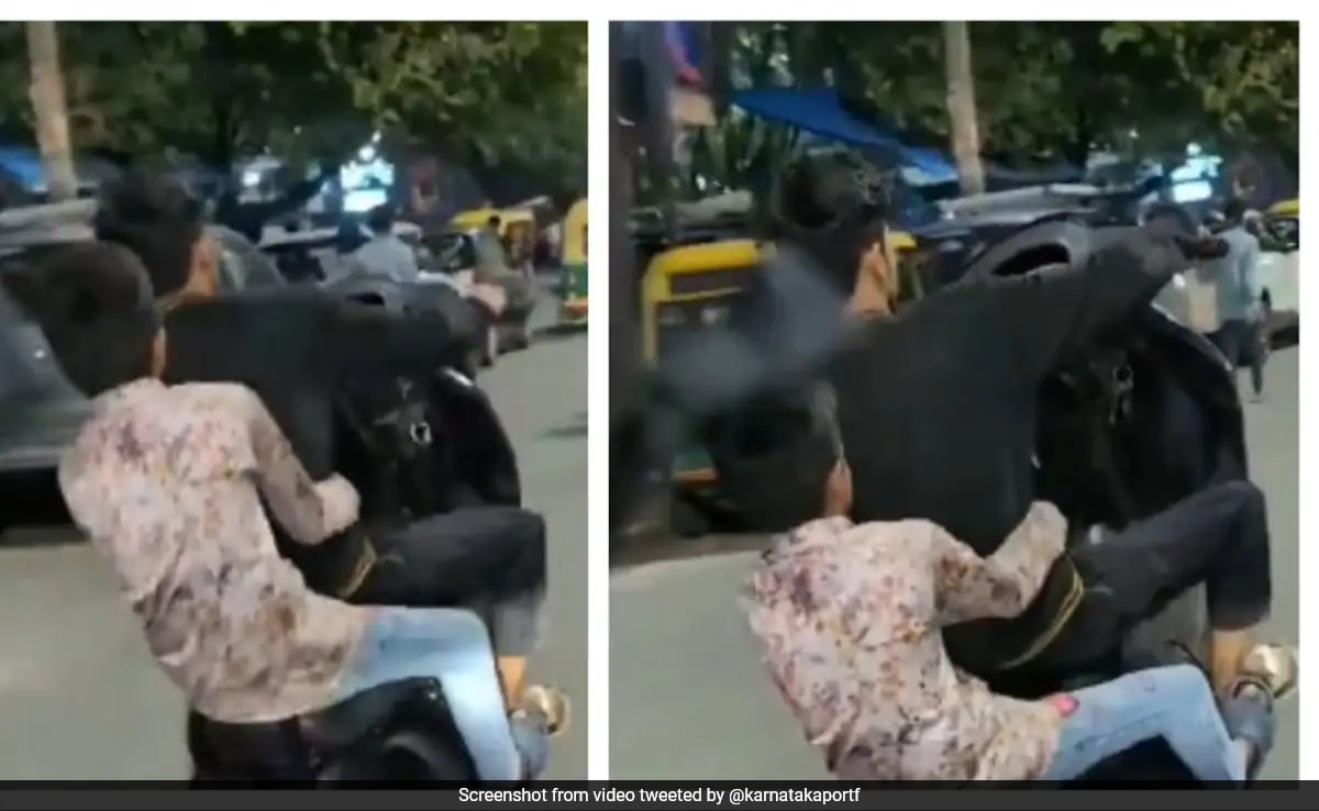 Video: Minor Performs Dangerous Stunt On Road, Bengaluru Police Reacts