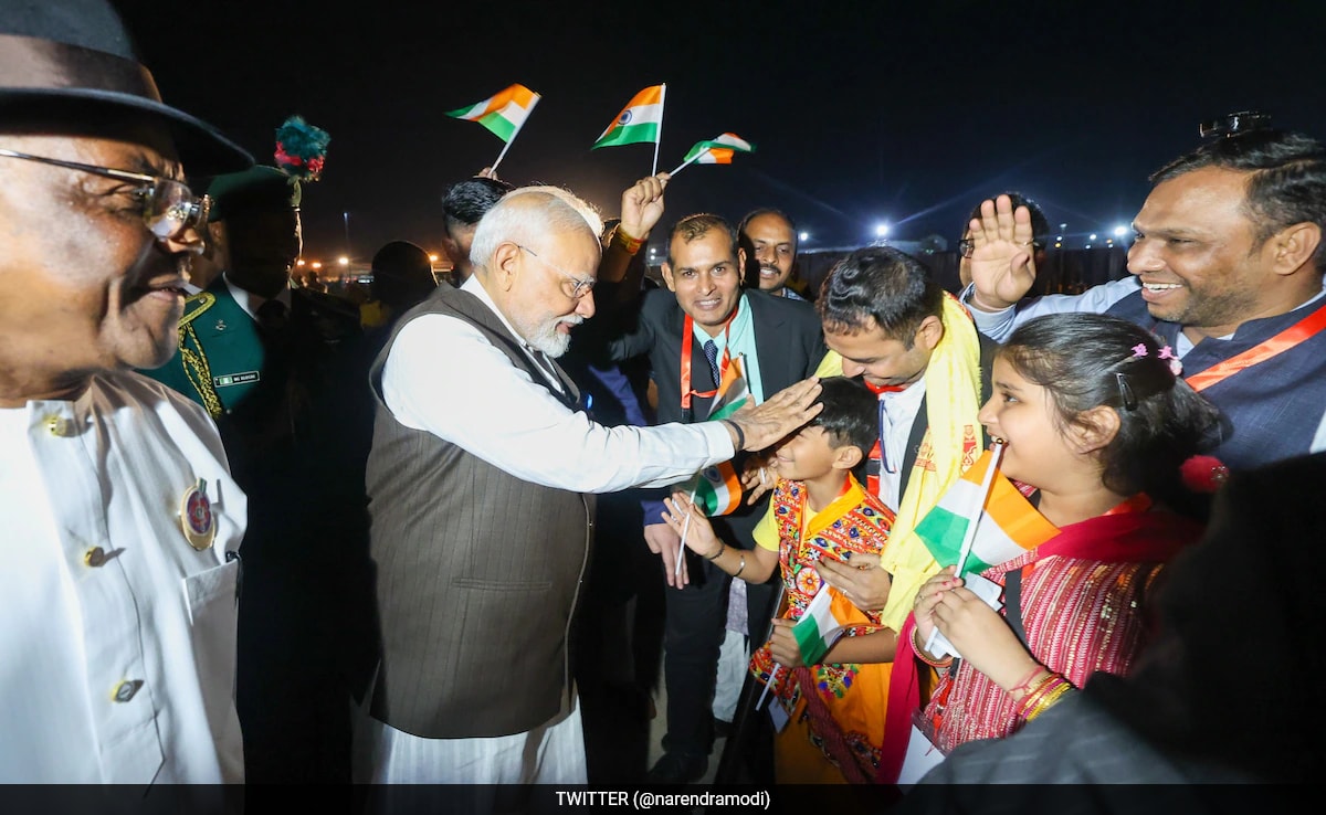 PM Modi Gets Grand Welcome In Nigeria With 'Vande Mataram' Chants