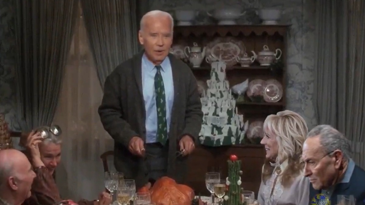 Donald Trump roasts Joe Biden, Kamala Harris and other Democrats with ‘Christmas Vacation’ turkey parody video on Thanksgiving