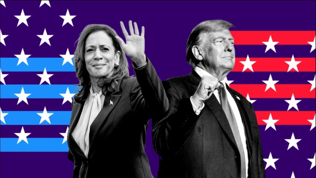 First US exit poll favours Kamala Harris over Donald Trump in tight race