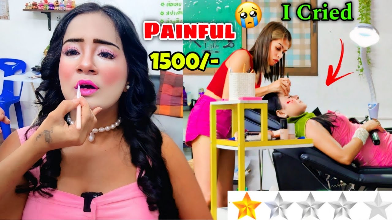 I Went to Thailand’s *WORST* Reviewed Makeup Artist 😱 *I CRIED* 😭 GONE Painful 🤮 Rs.1500/-