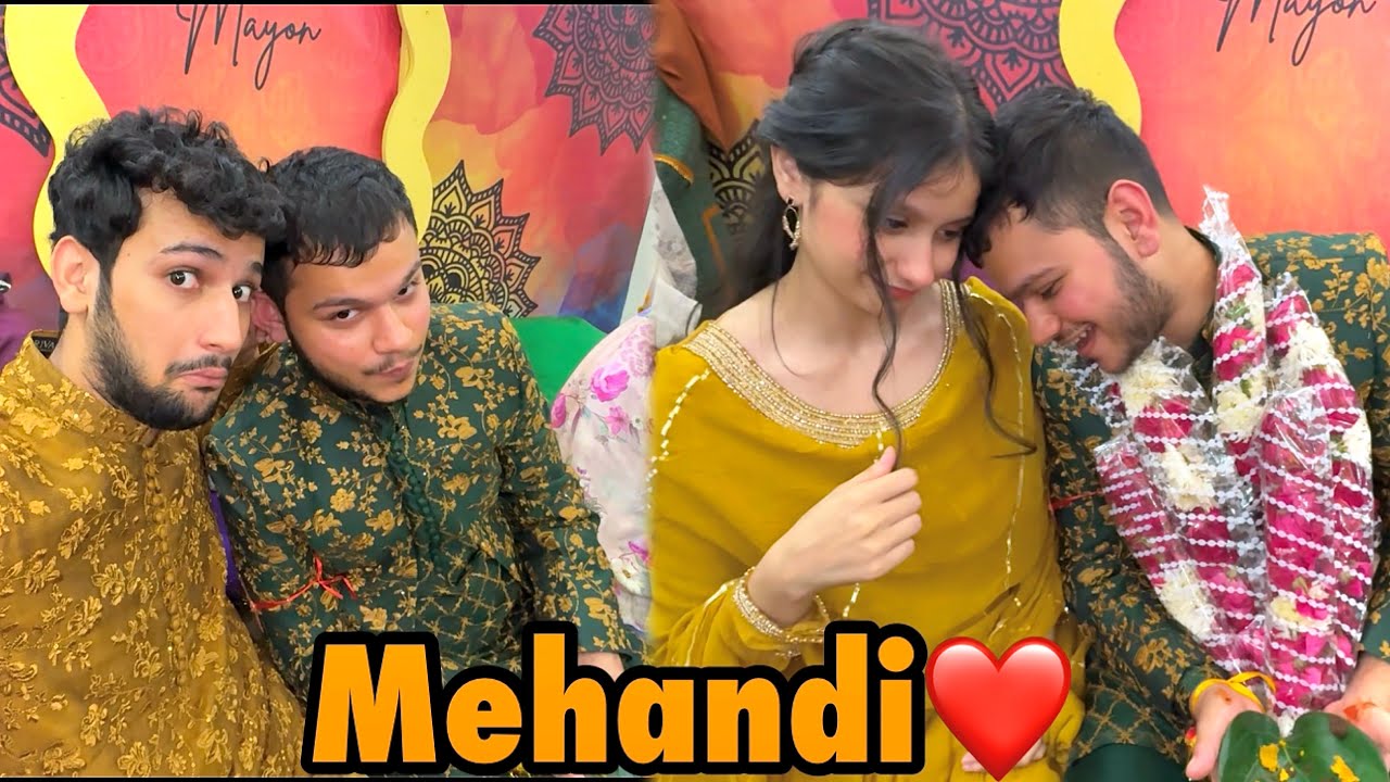 Grand Mehandi chote bhai ki at home😍 | dholl ki Wajah se police agai ghar par🥹 | dance competition😂