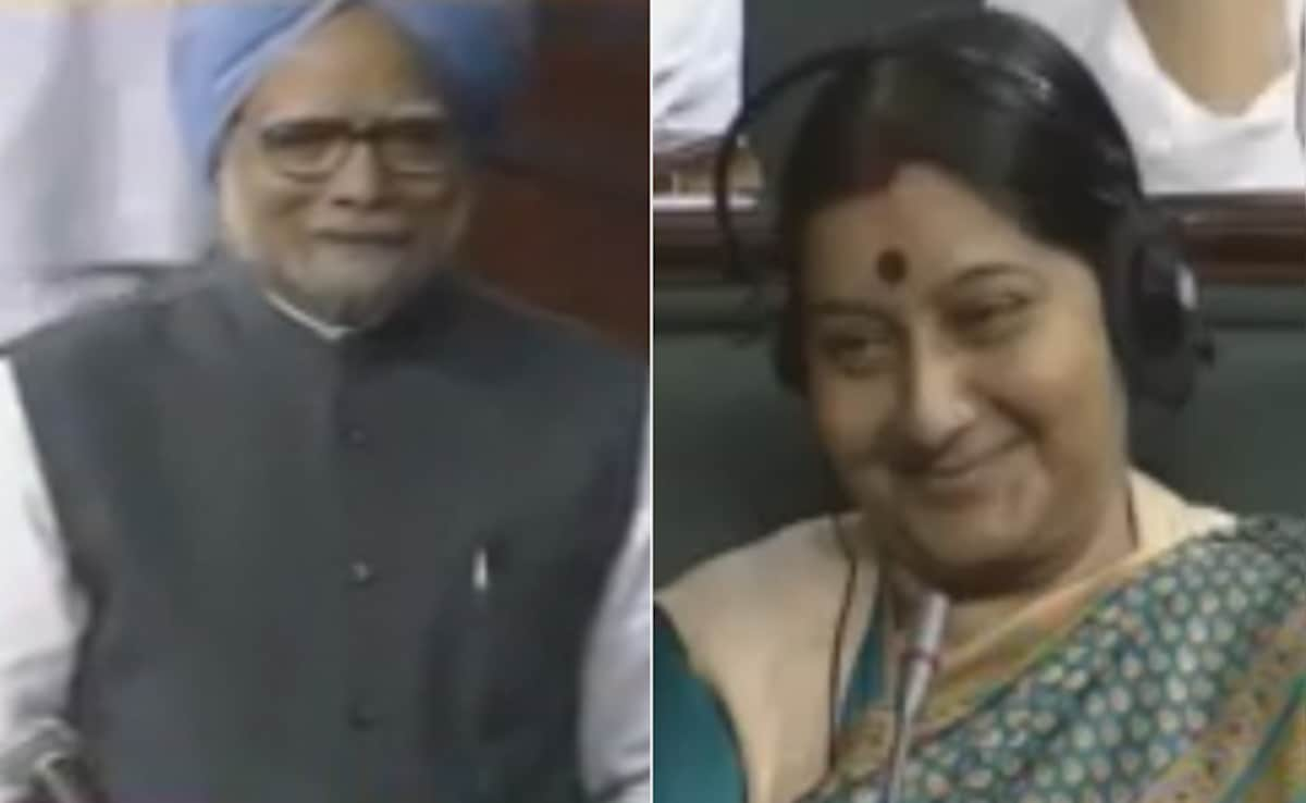 Video: Manmohan Singh's Shayari Jugalbandi With Sushma Swaraj In Parliament