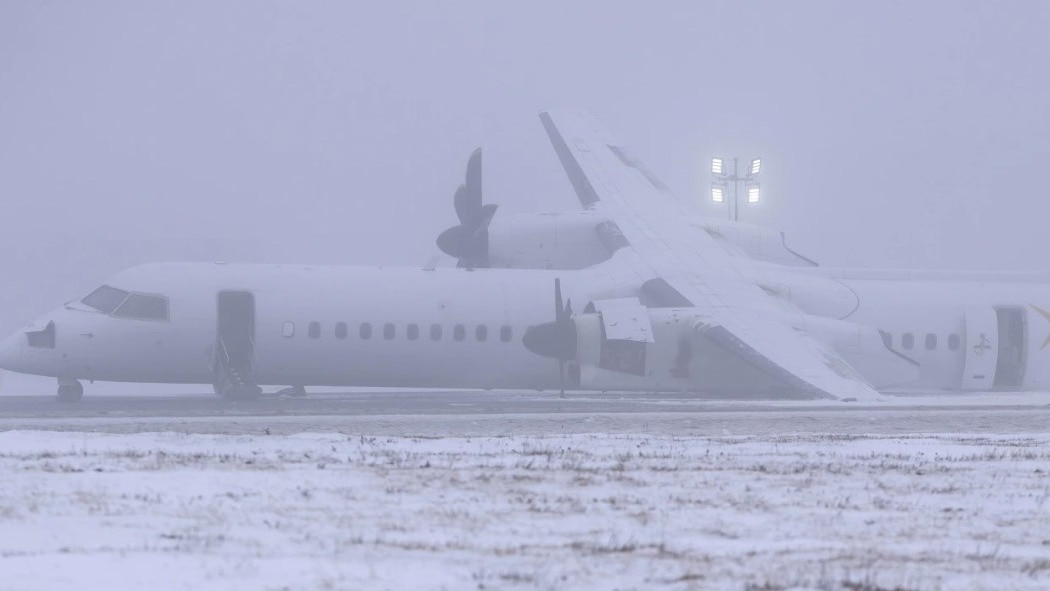 Flights temporarily suspended at Halifax airport after airplane landing incident