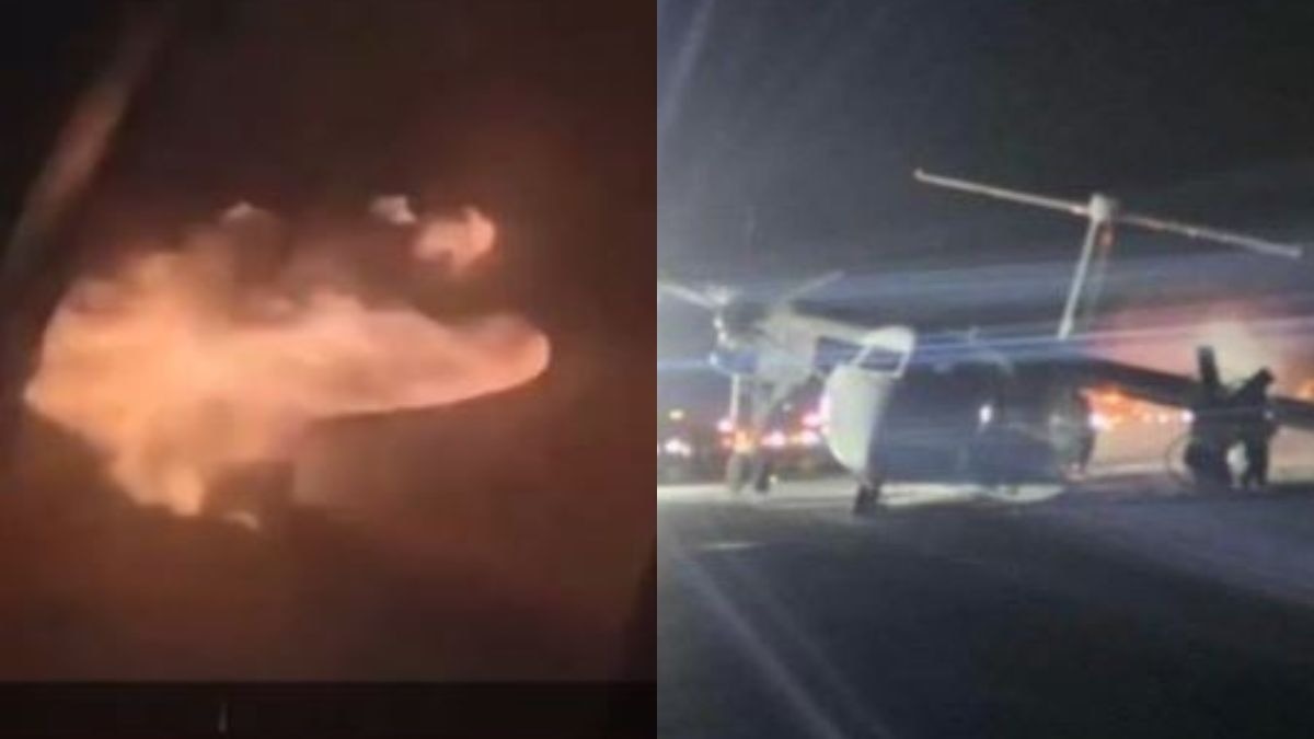 Video: Air Canada flight skids, catches fire on landing; airport closed