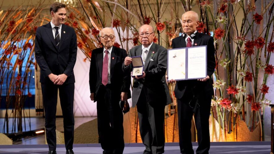 Japanese atomic bomb survivor group Nihon Hidankyo receives Nobel Peace Prize, urges youth to fight for nuclear-free world