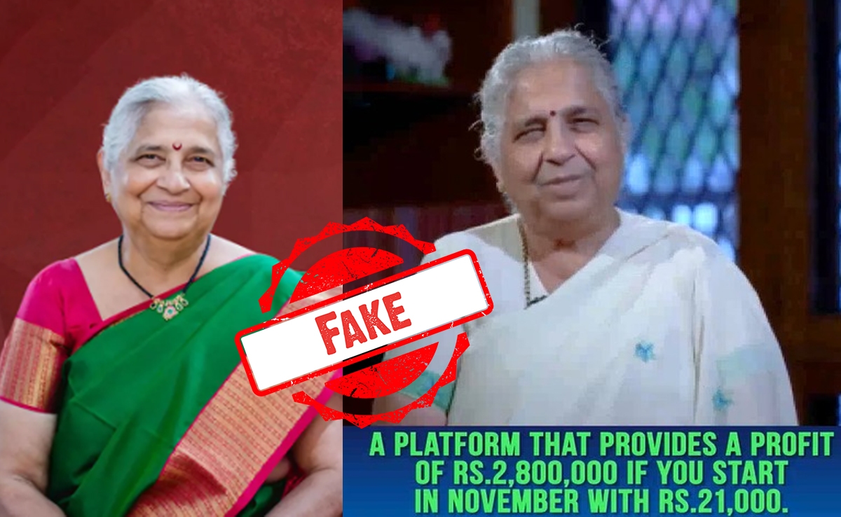 Deepfake Video Of Sudha Murty Endorsing A Trading Platform Is Viral