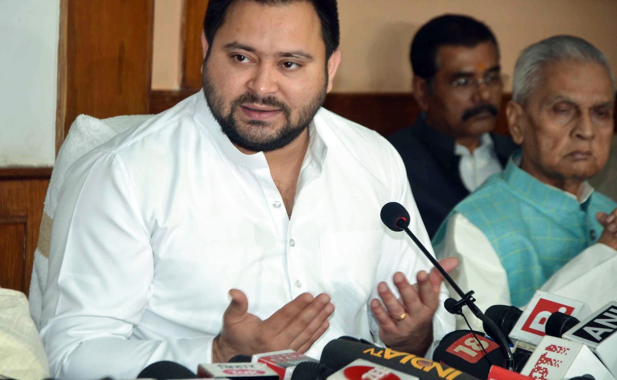 "Alvida Yatra": Tejashwi Yadav's Jibe Ahead Of Nitish Kumar's Pragati Yatra