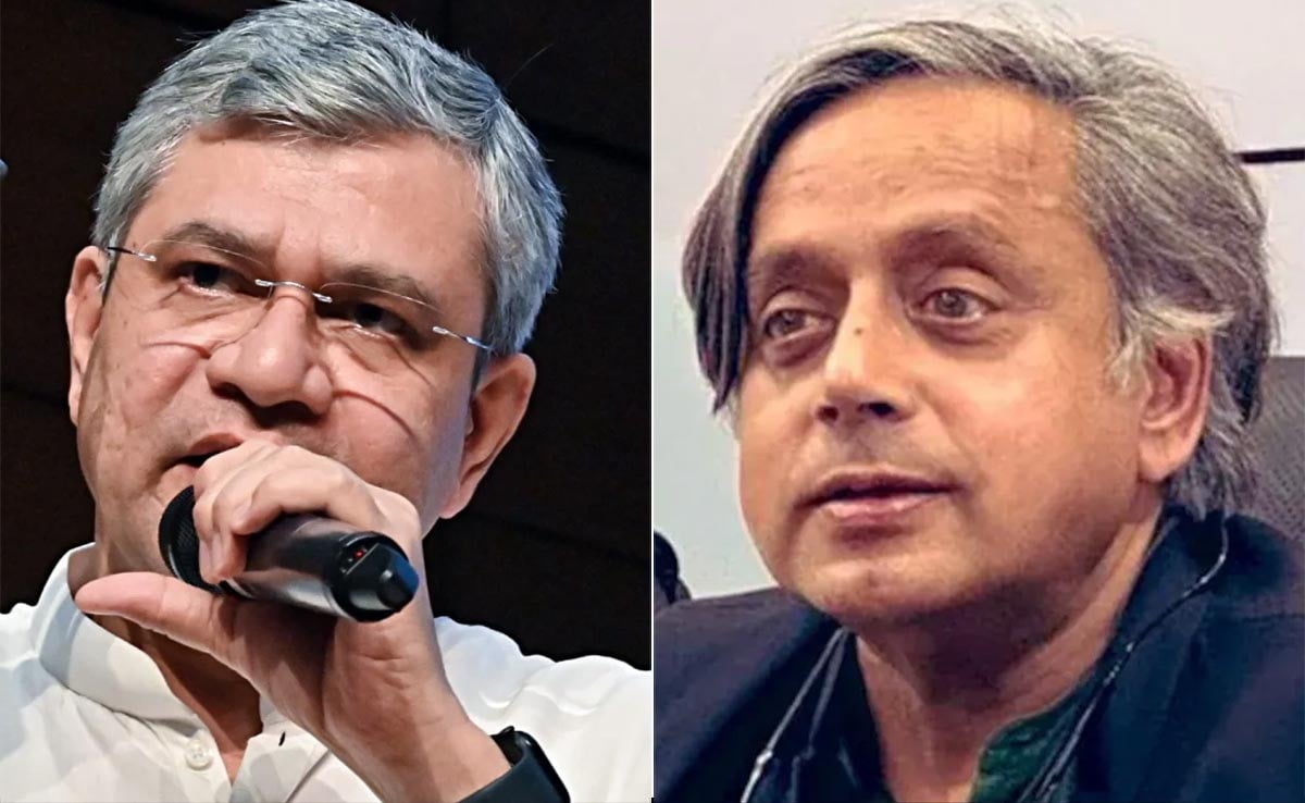 "If Needed, Sit On Dharna…" Ashwini Vaishnaw To Shashi Tharoor In Lok Sabha