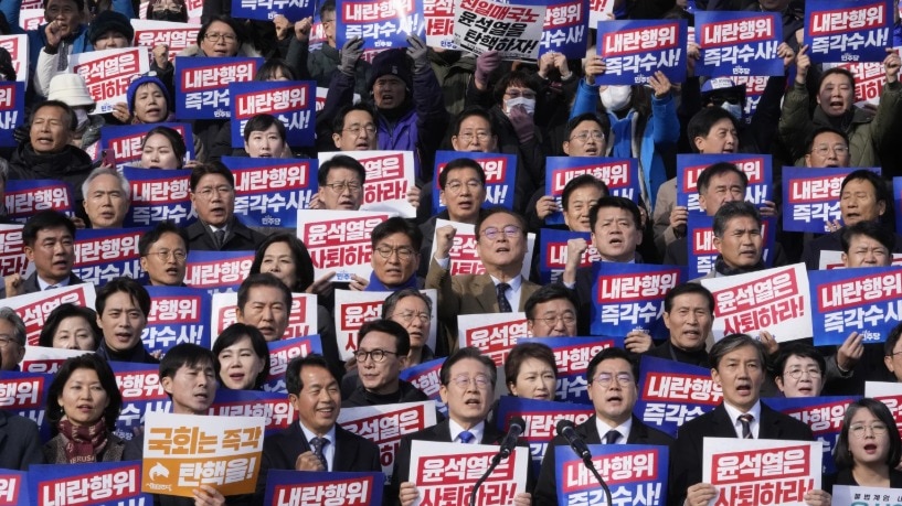 South Korean opposition leaders move motion to impeach President Yoon Suk Yeol over martial law