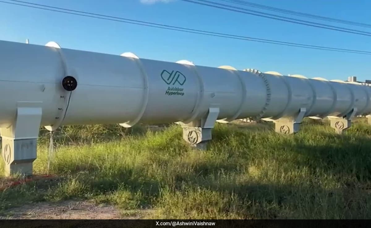 "Bharat's First": Ashwini Vaishnaw Shares Video Of Hyperloop Test Track