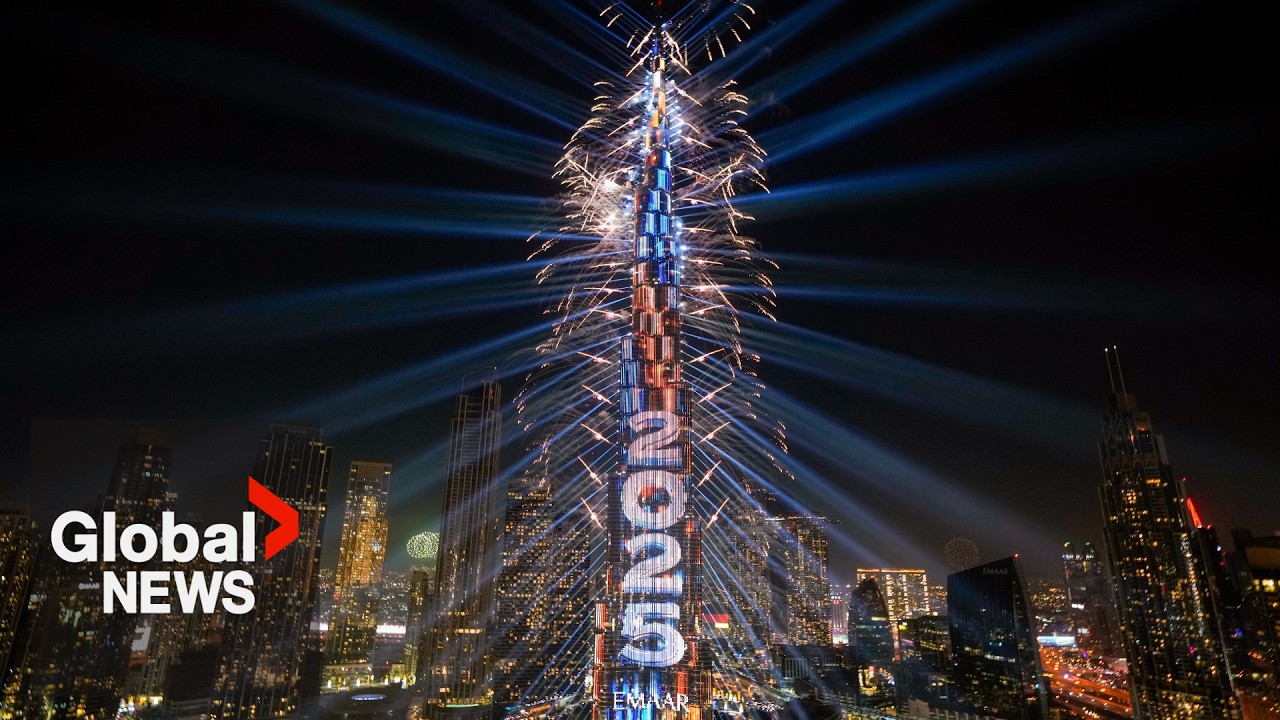 New Year’s 2025: Dubai puts on stunning fireworks show at the Burj Khalifa