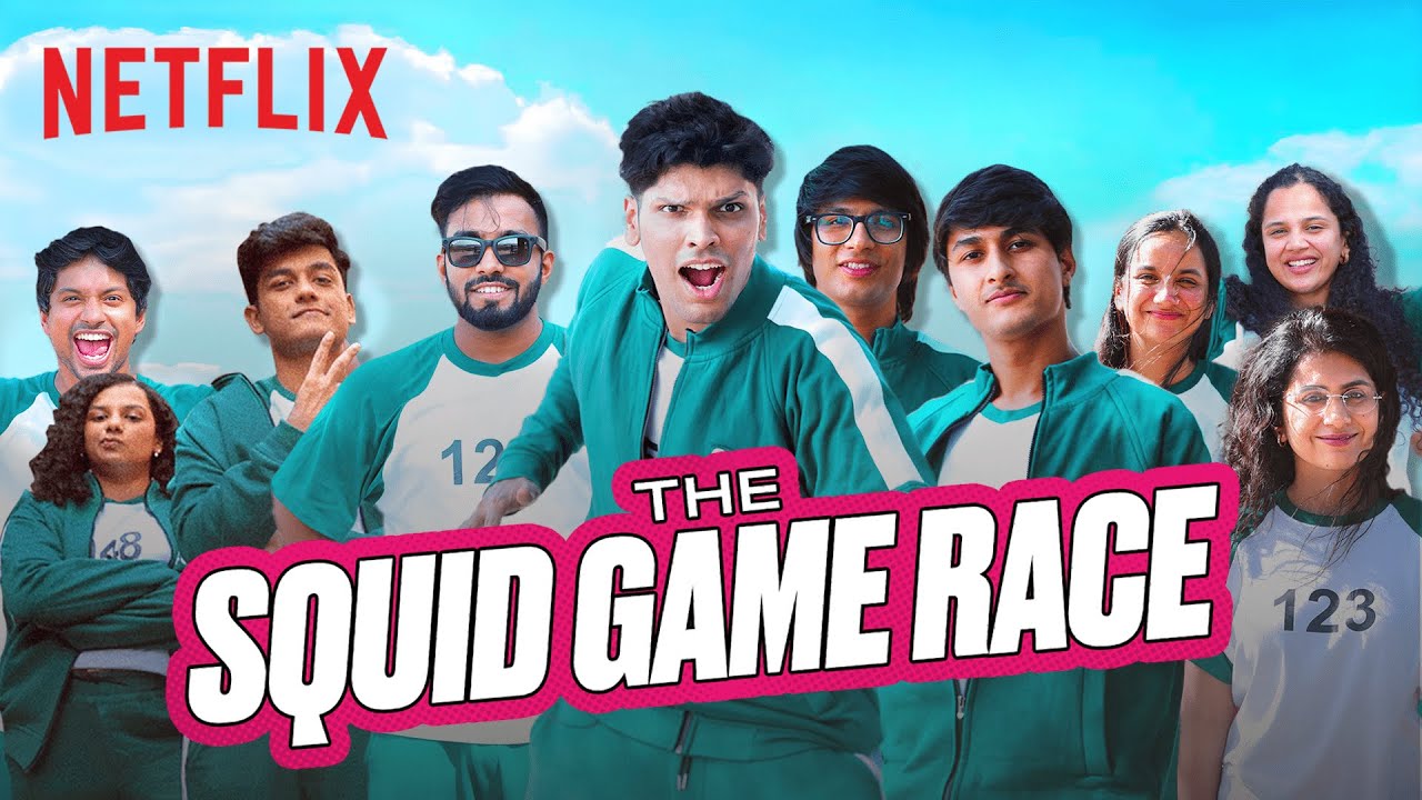 The EPIC Squid Game Race Ft. @TechnoGamerzOfficial  @Mythpat  @souravjvlogs  & More | Netflix