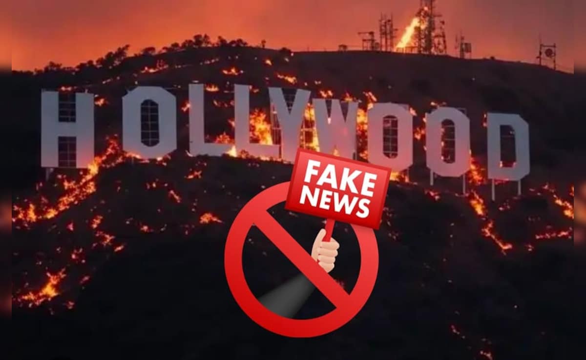 Hollywood Sign On Fire? AI Images Go Viral As Wildfires Rage In Los Angeles