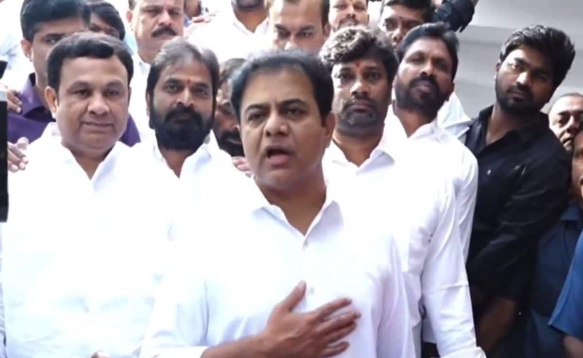 KTR's "Save Constitution" Swipe At Congress As BRS Faces Threat Of Defections