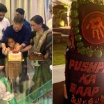 Inside Allu Arjun's Father's Birthday Celebrations Topped With A Pushpa-Themed Cake