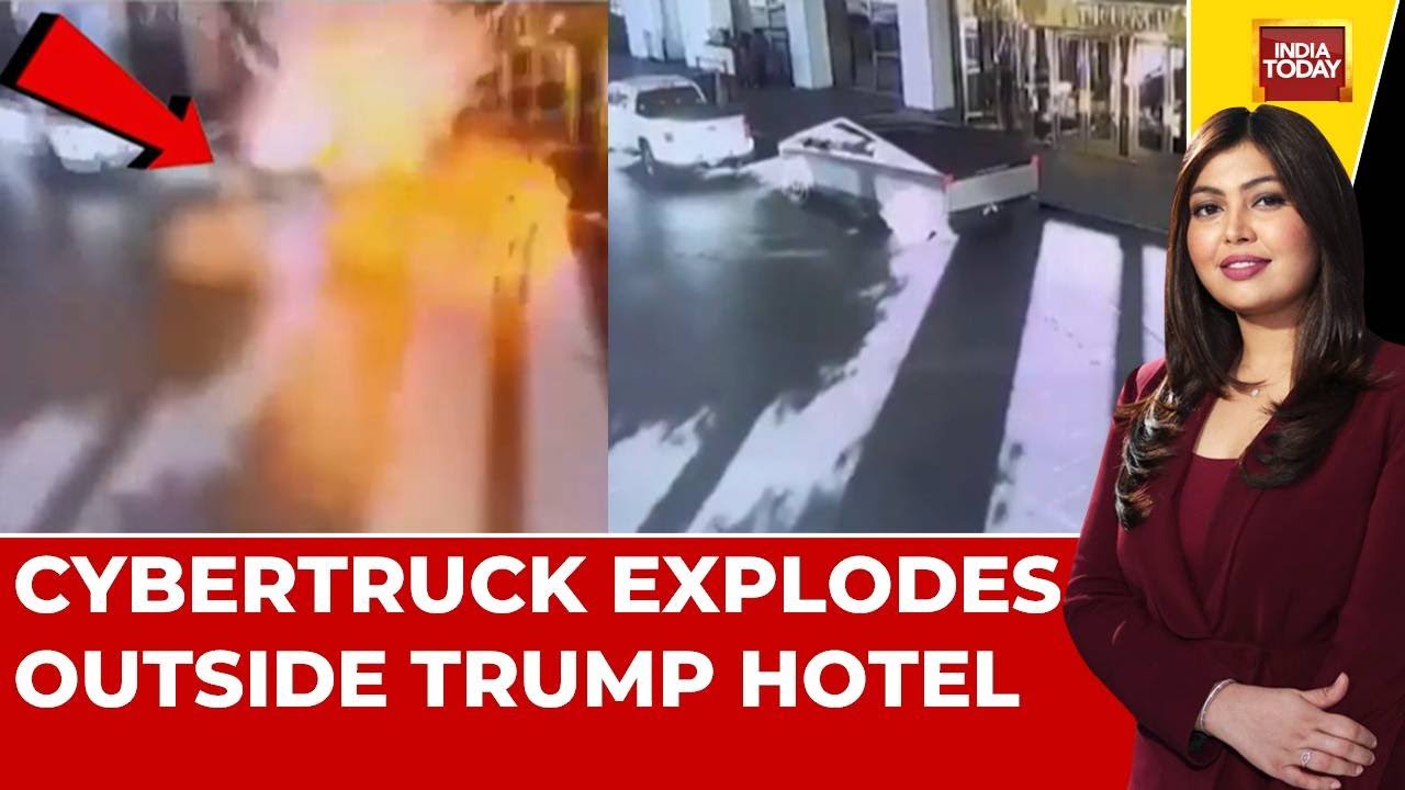 Tesla cybertruck explosion outside Trump hotel raises attack concerns